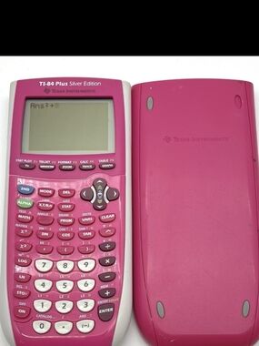 Texas Instruments TI-84 Plus Silver Edition Pink Graphing Calculator